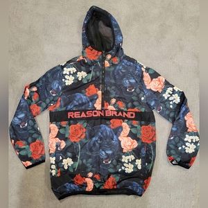 Reason men's panther cat windbreaker jacket M
